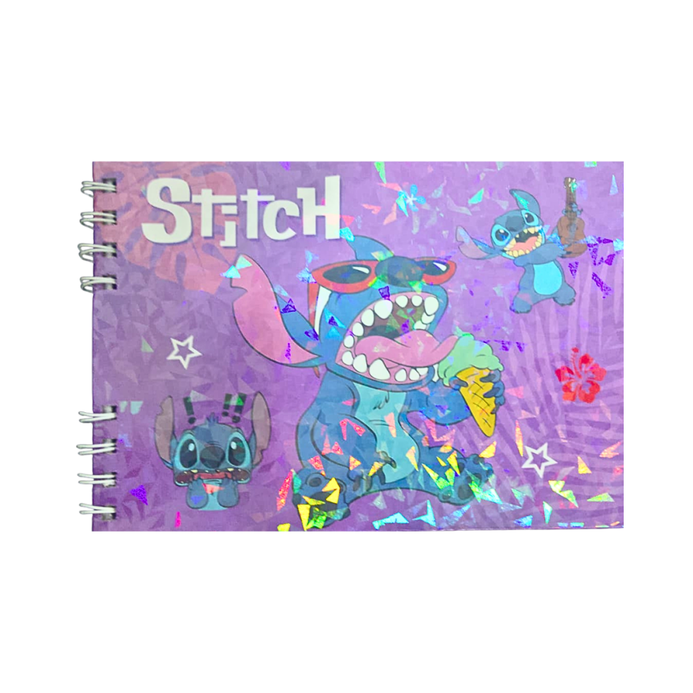 Caderno de Desenho Bobbie Goods Stitch Capa Dura A5 com 48 Folhas 180g XLS HB-02