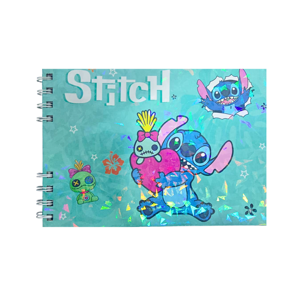 Caderno de Desenho Bobbie Goods Stitch Capa Dura A5 com 48 Folhas 180g XLS HB-02