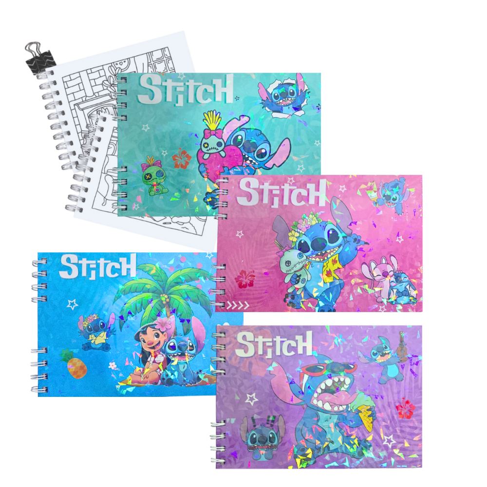 Caderno de Desenho Bobbie Goods Stitch Capa Dura A5 com 48 Folhas 180g XLS HB-02